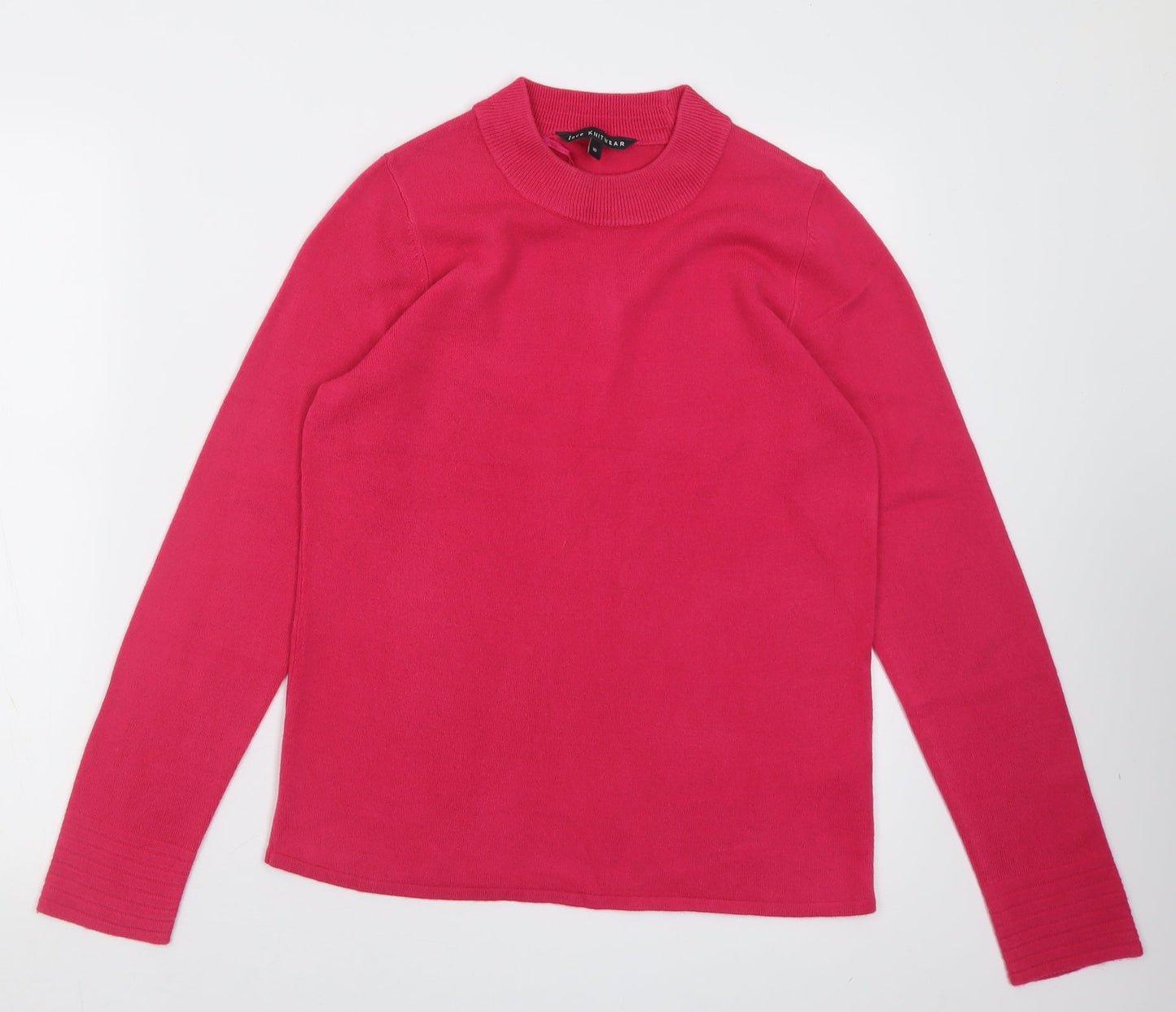 Womens UK Size 10 bonmarch Pink Pullover Jumper