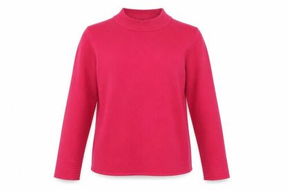 Bonmarché Womens Pink Crew Neck Acrylic Pullover Jumper Size 10