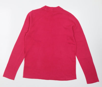 Womens UK Size 10 bonmarch Pink Pullover Jumper