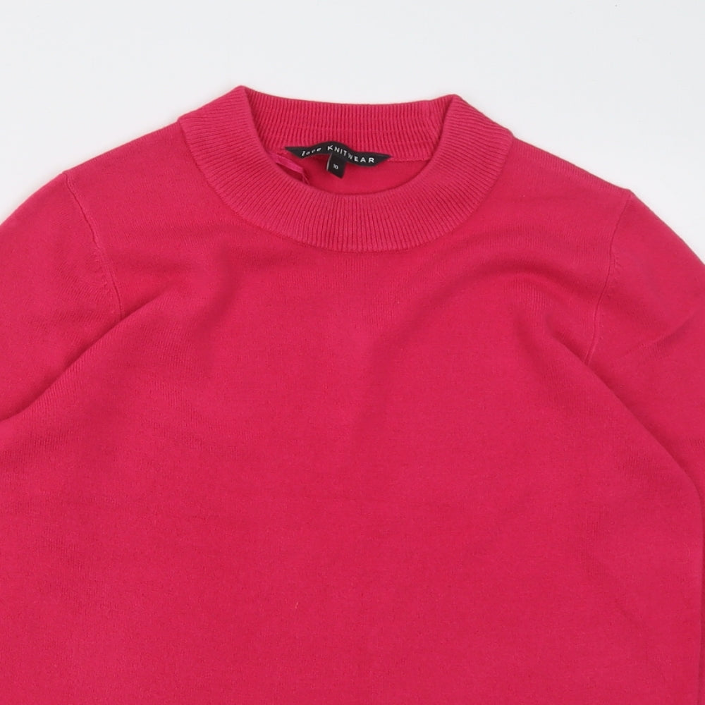 Womens UK Size 10 bonmarch Pink Pullover Jumper