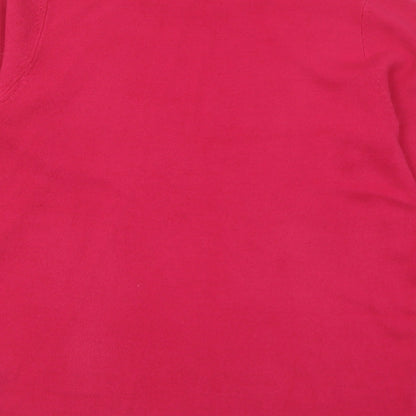 Womens UK Size 10 bonmarch Pink Pullover Jumper