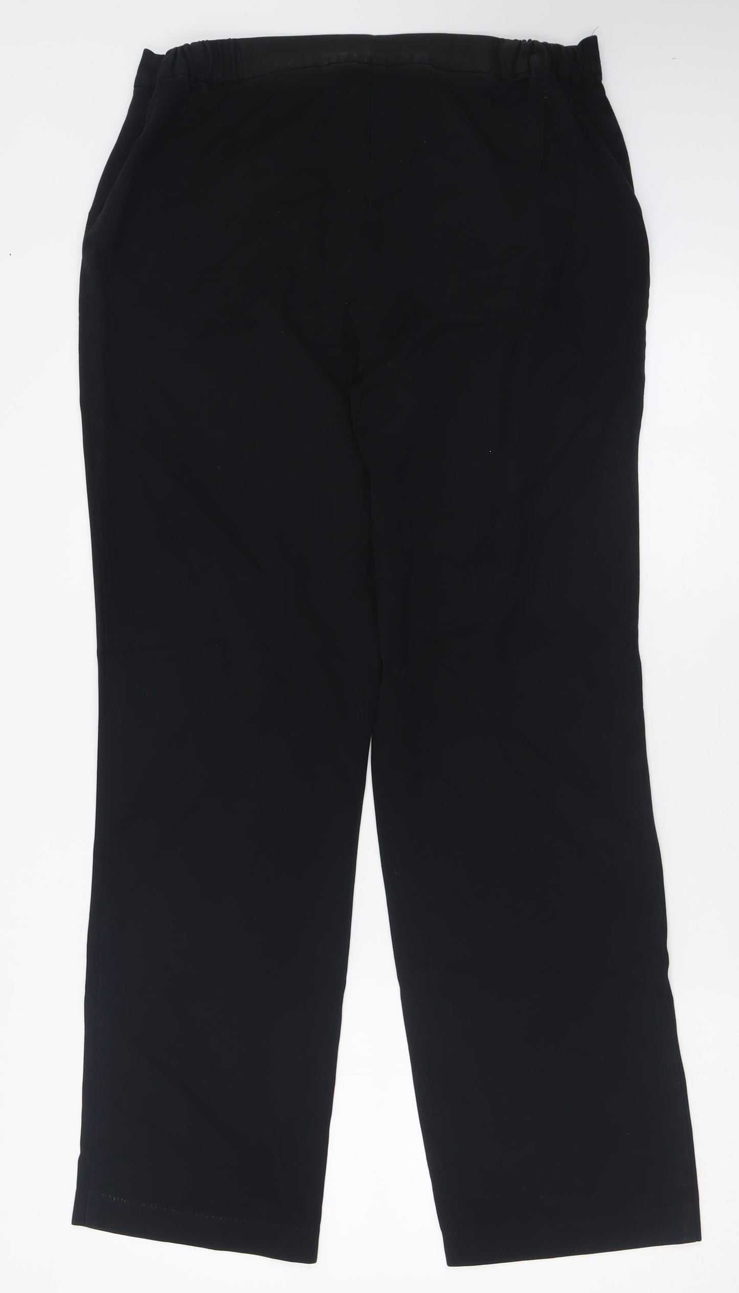 Womens UK Size 12 Marks and Spencer Regular Fit  Black Trousers