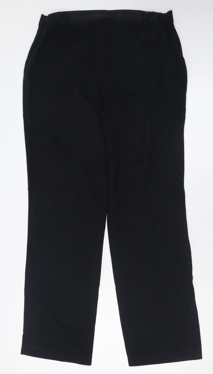 Womens UK Size 12 Marks and Spencer Regular Fit  Black Trousers