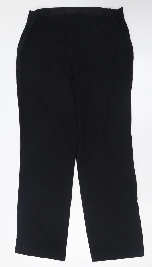 Womens UK Size 12 Marks and Spencer Regular Fit  Black Trousers