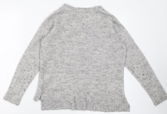 Womens UK Size 10 NEXT Grey Pullover Jumper