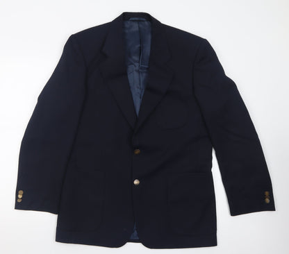 Mens UK Size 38 Wellington Regular Blue Suit Jacket