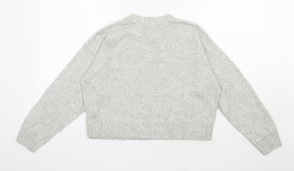 Womens UK Size M New Look Grey Pullover Jumper