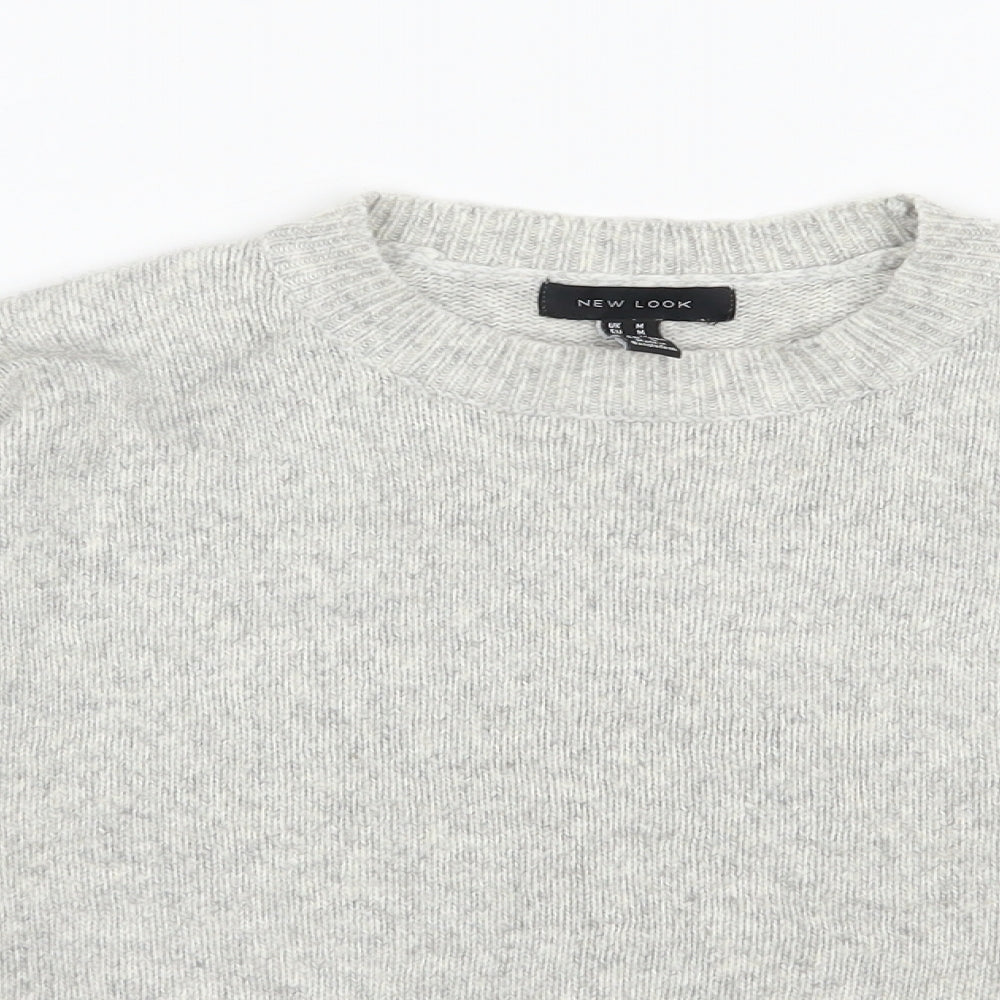 Womens UK Size M New Look Grey Pullover Jumper