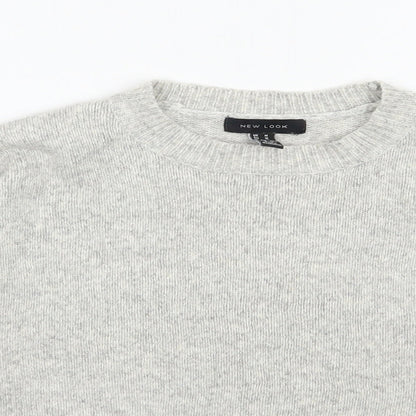 Womens UK Size M New Look Grey Pullover Jumper