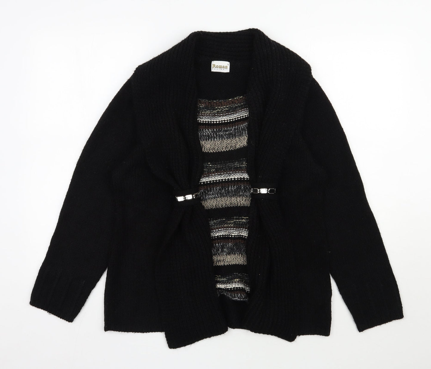Womens UK Size S Roman Black Pullover Jumper
