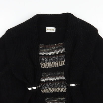 Womens UK Size S Roman Black Pullover Jumper