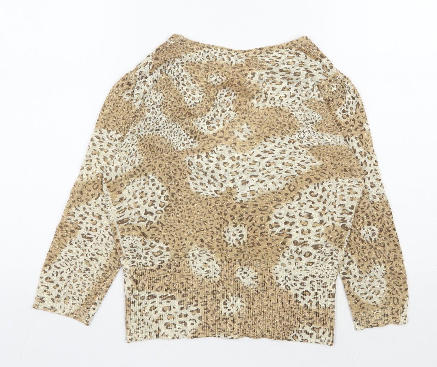 Womens UK Size 14 Evie Beige Cardigan Jumper