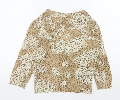 Womens UK Size 14 Evie Beige Cardigan Jumper