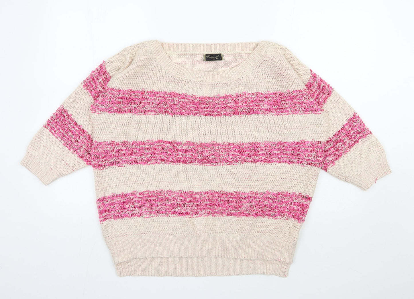 Womens UK Size L Originals Beige Pullover Jumper