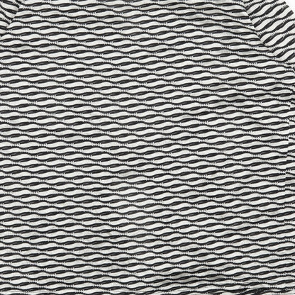 George Womens Beige V-Neck Geometric Polyester Cardigan Jumper Size 12