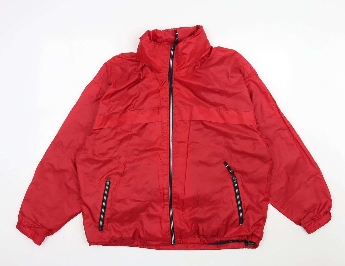 Mens UK Size M Dunnes Stores Red Anorak Coat
