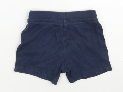 F&F Boys Black  100% Cotton Cropped Leggings Size 18-24 Months  Drawstring