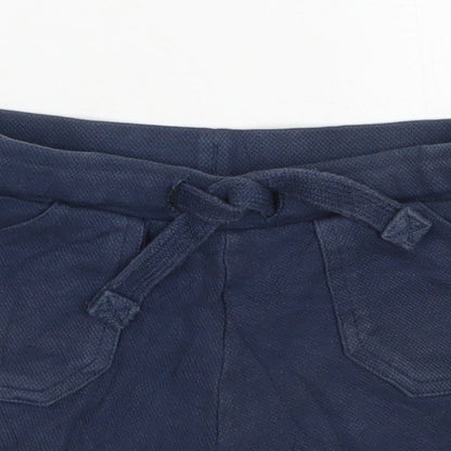F&F Boys Black  100% Cotton Cropped Leggings Size 18-24 Months  Drawstring