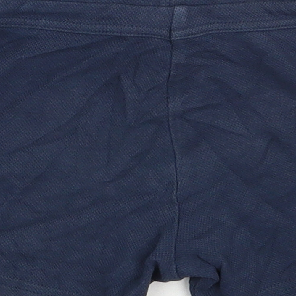 F&F Boys Black  100% Cotton Cropped Leggings Size 18-24 Months  Drawstring