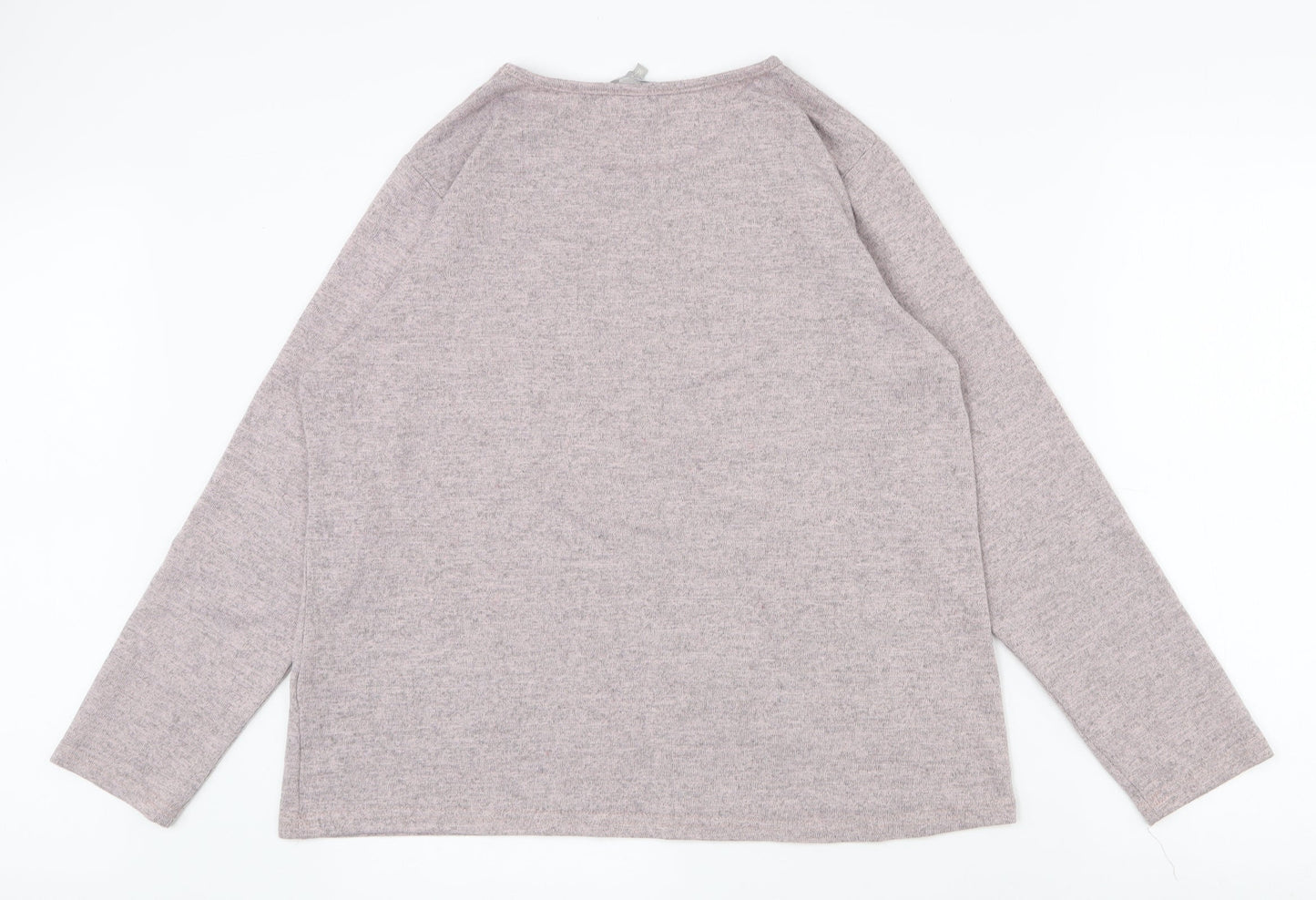 Womens UK Size 12 Pebble Bay Pink Basic T-Shirt