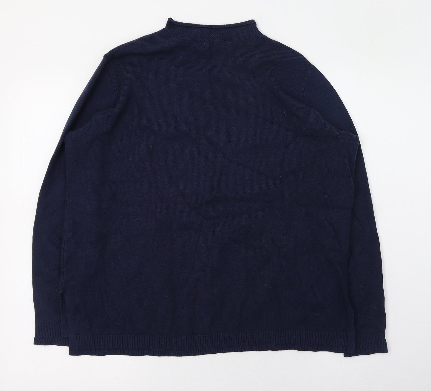 Womens UK Size 14 Marks and Spencer Blue Pullover Jumper
