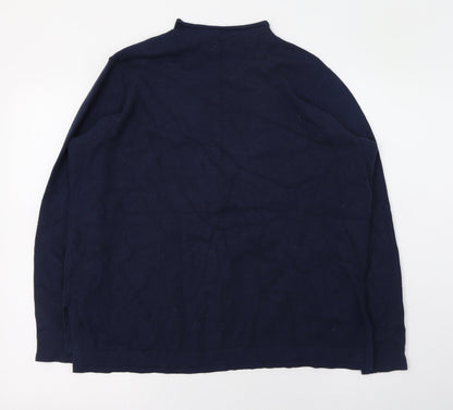 Womens UK Size 14 Marks and Spencer Blue Pullover Jumper