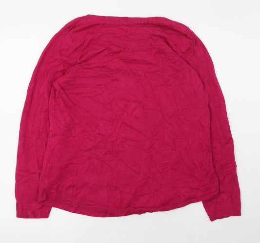 Womens UK Size 16 Bonmarché Pink Pullover Jumper