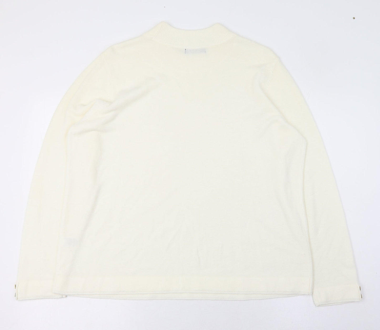 Womens UK Size L BM Ivory Pullover Jumper