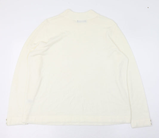 Womens UK Size L BM Ivory Pullover Jumper