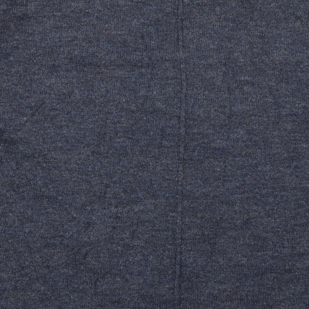 H&M Womens Blue V-Neck  Acrylic Pullover Jumper Size S