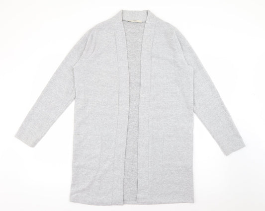 George Womens Grey V-Neck  Polyester Cape Jumper Size 12