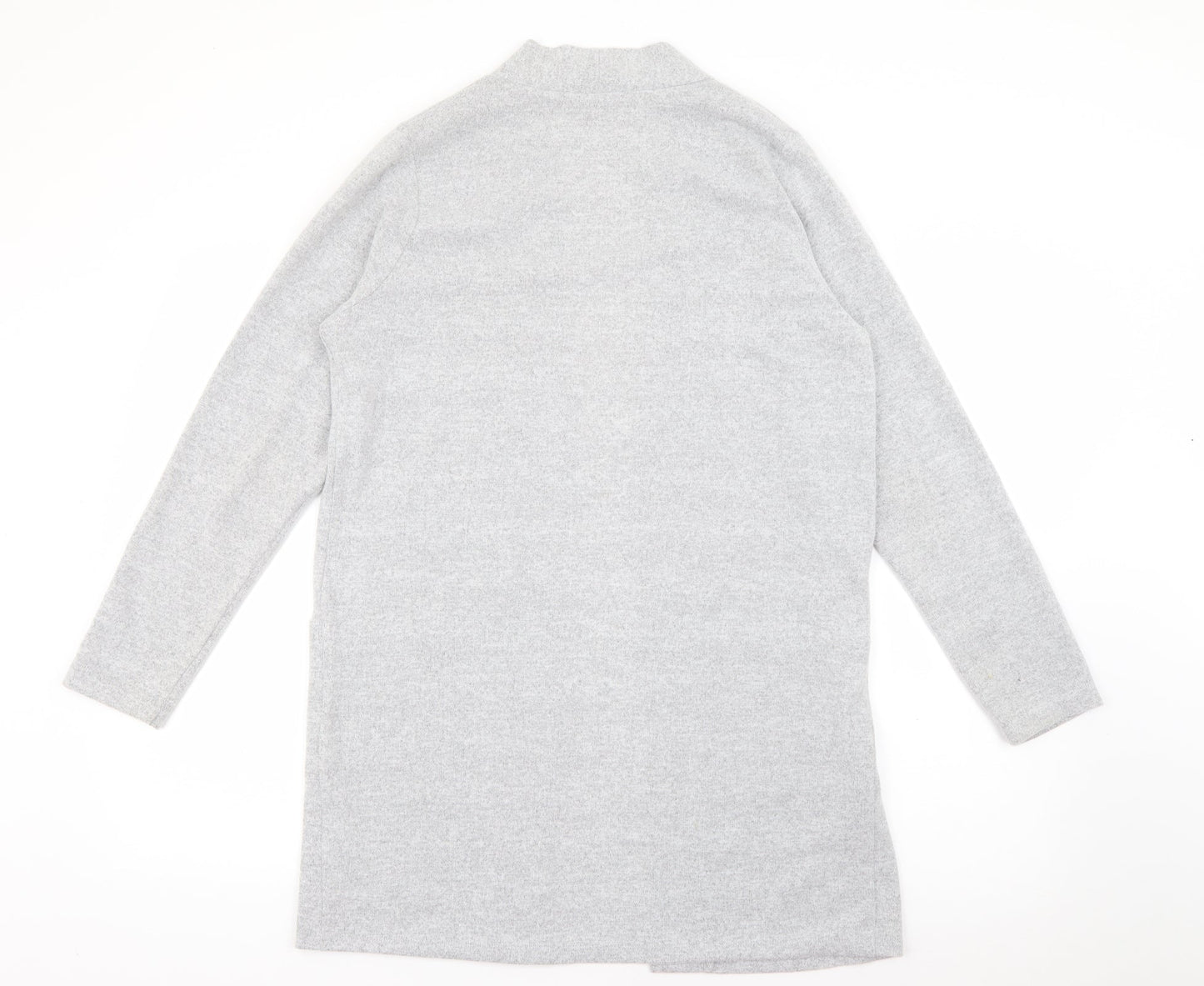 George Womens Grey V-Neck  Polyester Cape Jumper Size 12