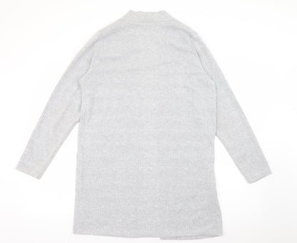 George Womens Grey V-Neck  Polyester Cape Jumper Size 12