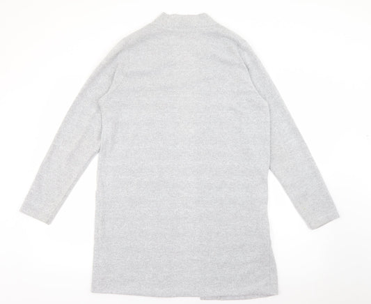 George Womens Grey V-Neck  Polyester Cape Jumper Size 12