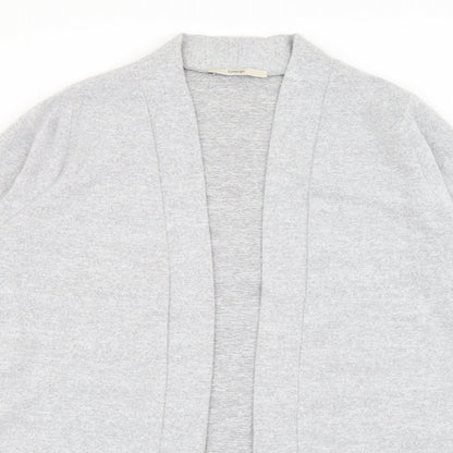 George Womens Grey V-Neck  Polyester Cape Jumper Size 12