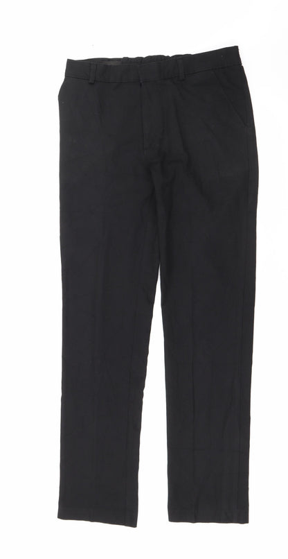 Womens UK Size 30 in Preworn Regular Fit  Black Trousers