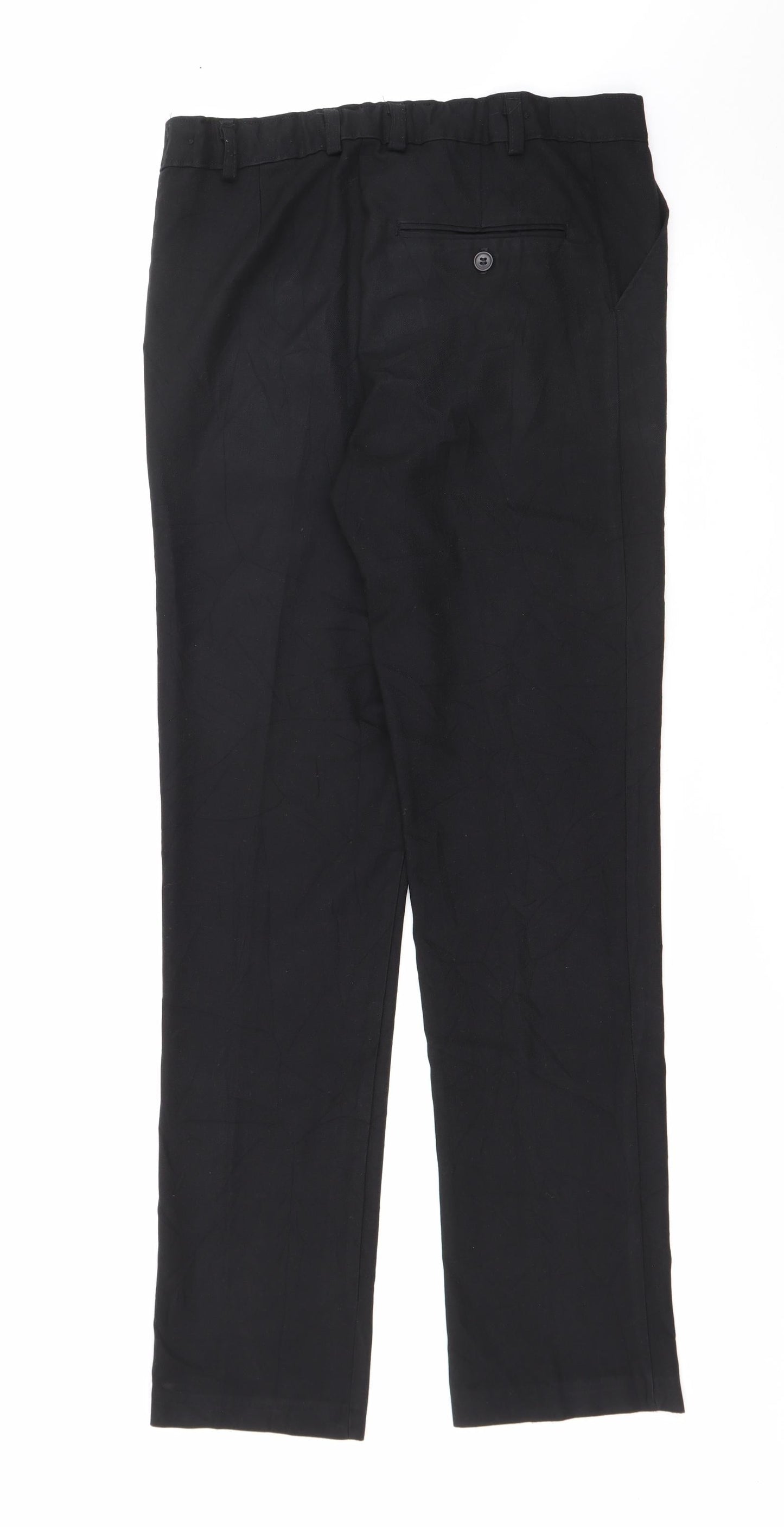 Womens UK Size 30 in Preworn Regular Fit  Black Trousers