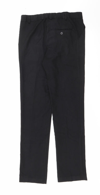 Womens UK Size 30 in Preworn Regular Fit  Black Trousers