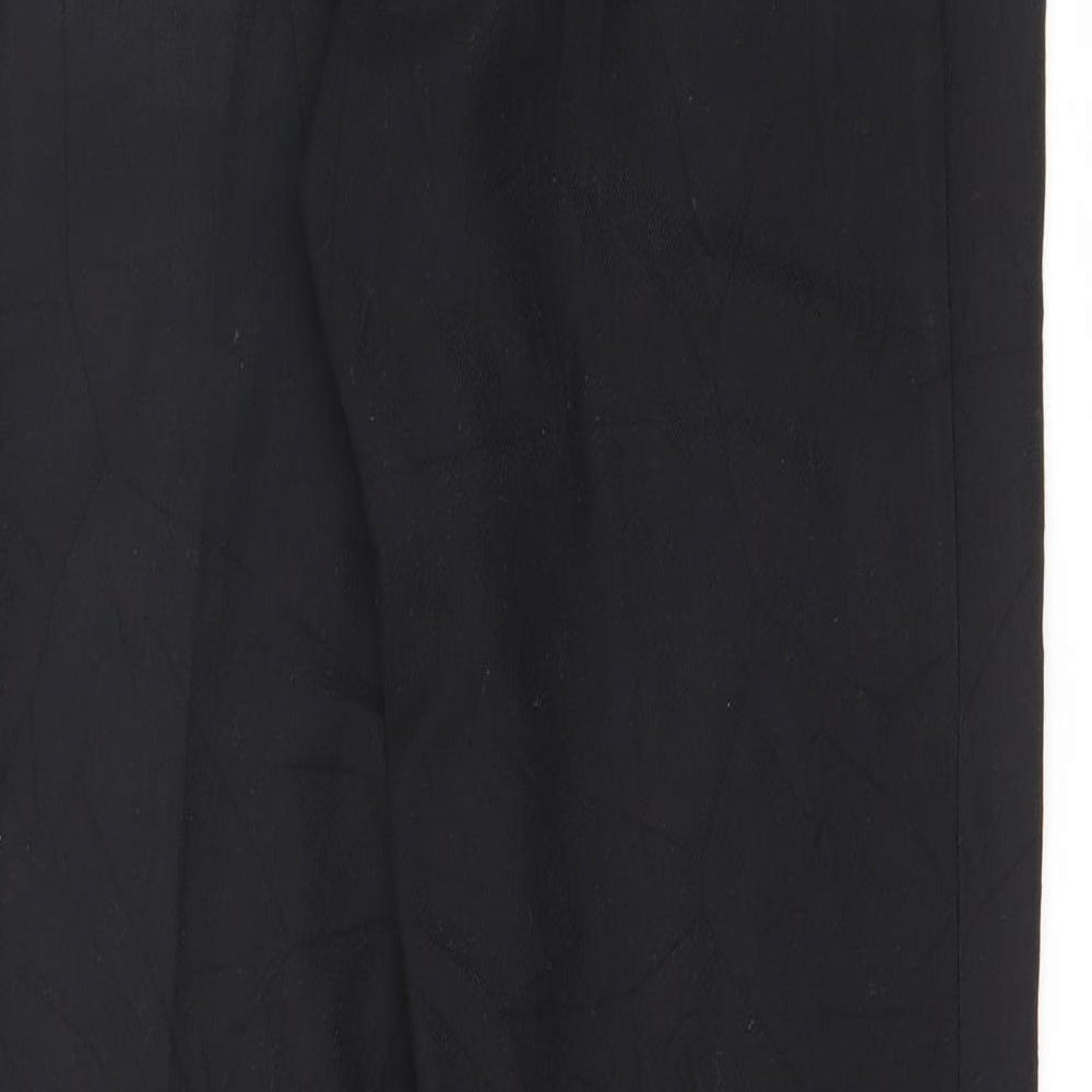 Womens UK Size 30 in Preworn Regular Fit  Black Trousers