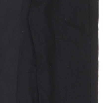 Womens UK Size 30 in Preworn Regular Fit  Black Trousers