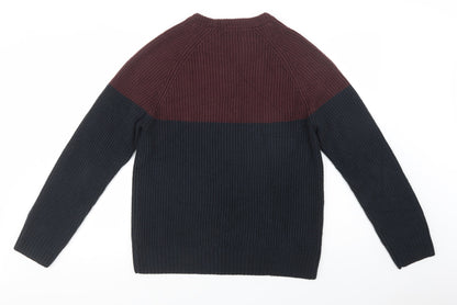 Autograph Mens Beige Crew Neck  Acrylic Pullover Jumper Size M