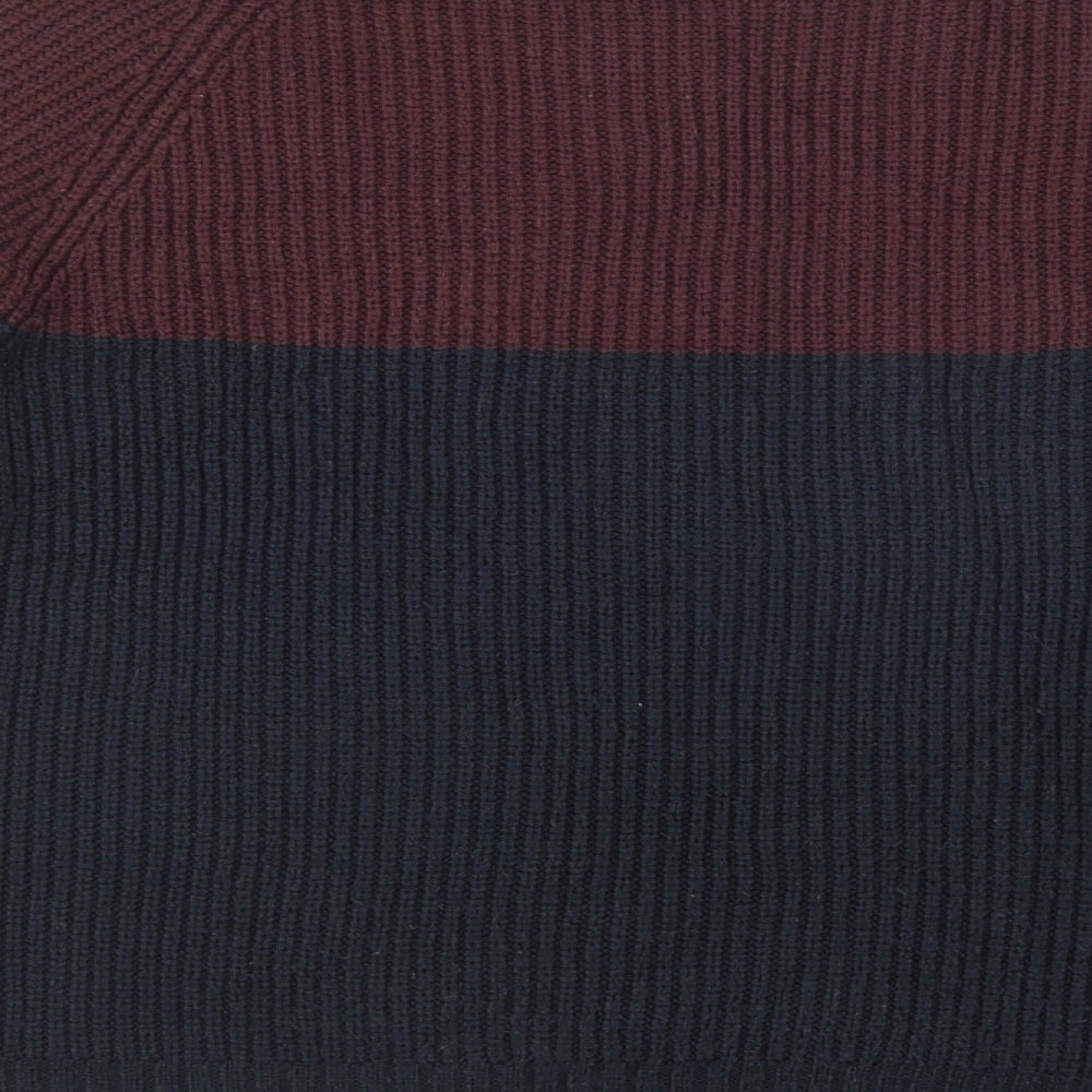 Autograph Mens Beige Crew Neck  Acrylic Pullover Jumper Size M