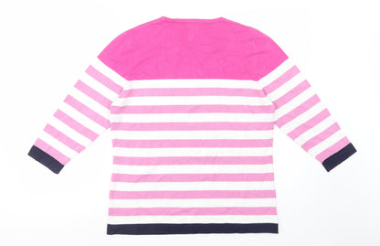 Womens UK Size M Nina Murati Pink Pullover Jumper
