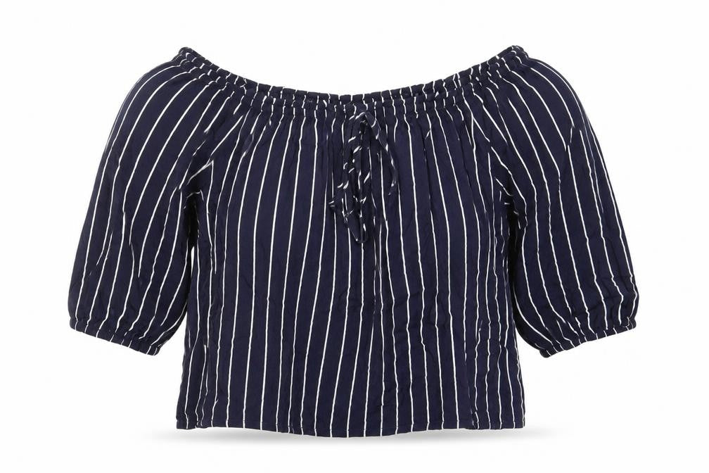 Womens UK Size 8 New Look Blue Basic Blouse