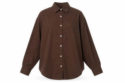 Collusion Womens Brown  Polyester Basic Button-Up Size 4 Collared