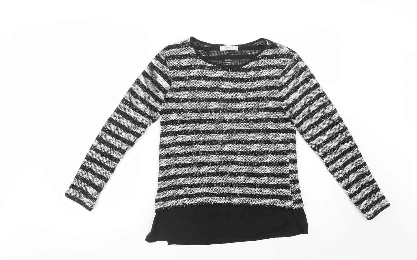 Womens UK Size XS Oasis Black Pullover Jumper