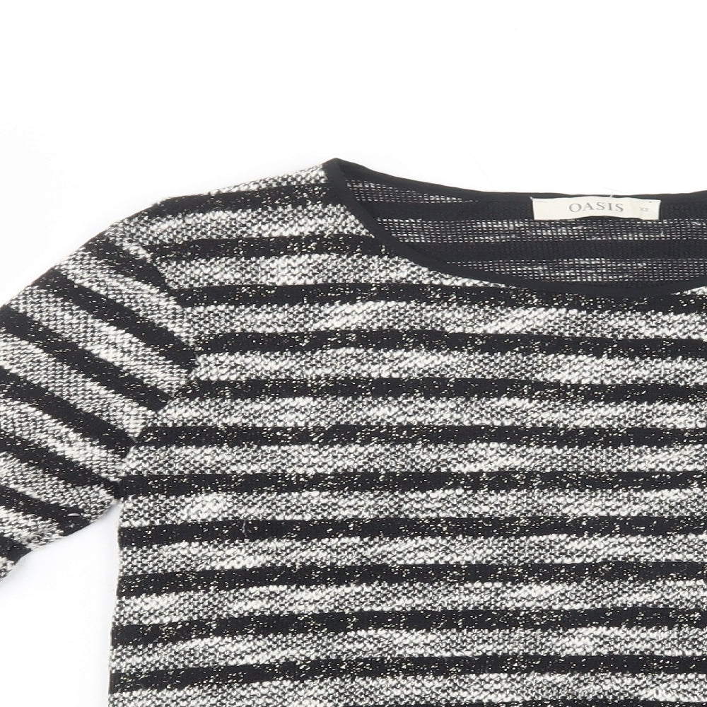 Womens UK Size XS Oasis Black Pullover Jumper