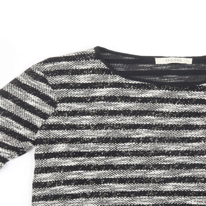 Womens UK Size XS Oasis Black Pullover Jumper