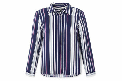 Womens UK Size 12 Brandtex Blue Basic Button-Up