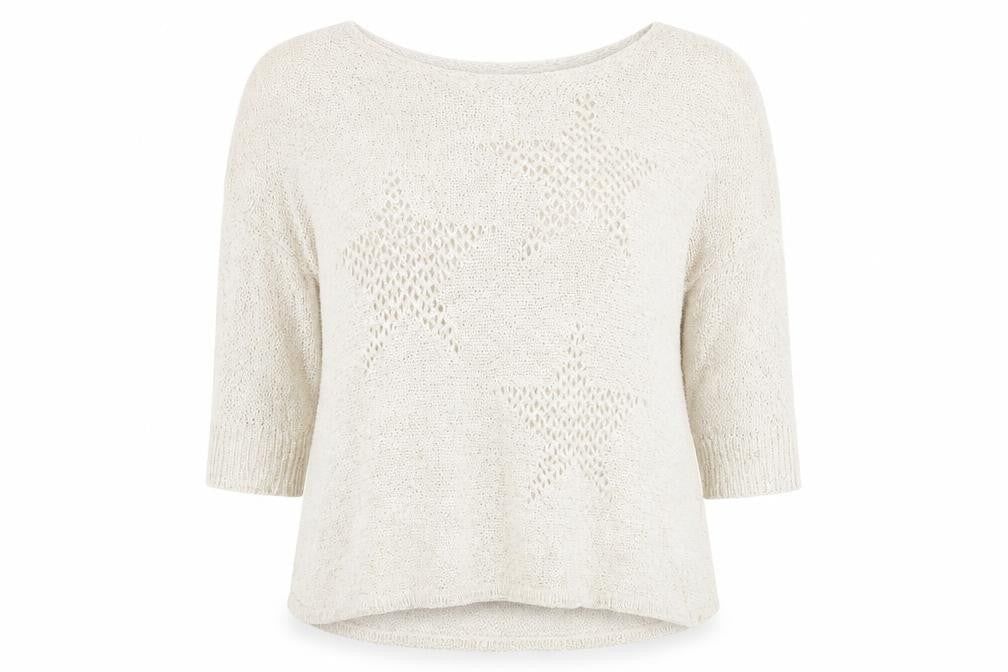Womens UK Size L Only Beige Pullover Jumper